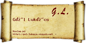 Gál Lukács névjegykártya